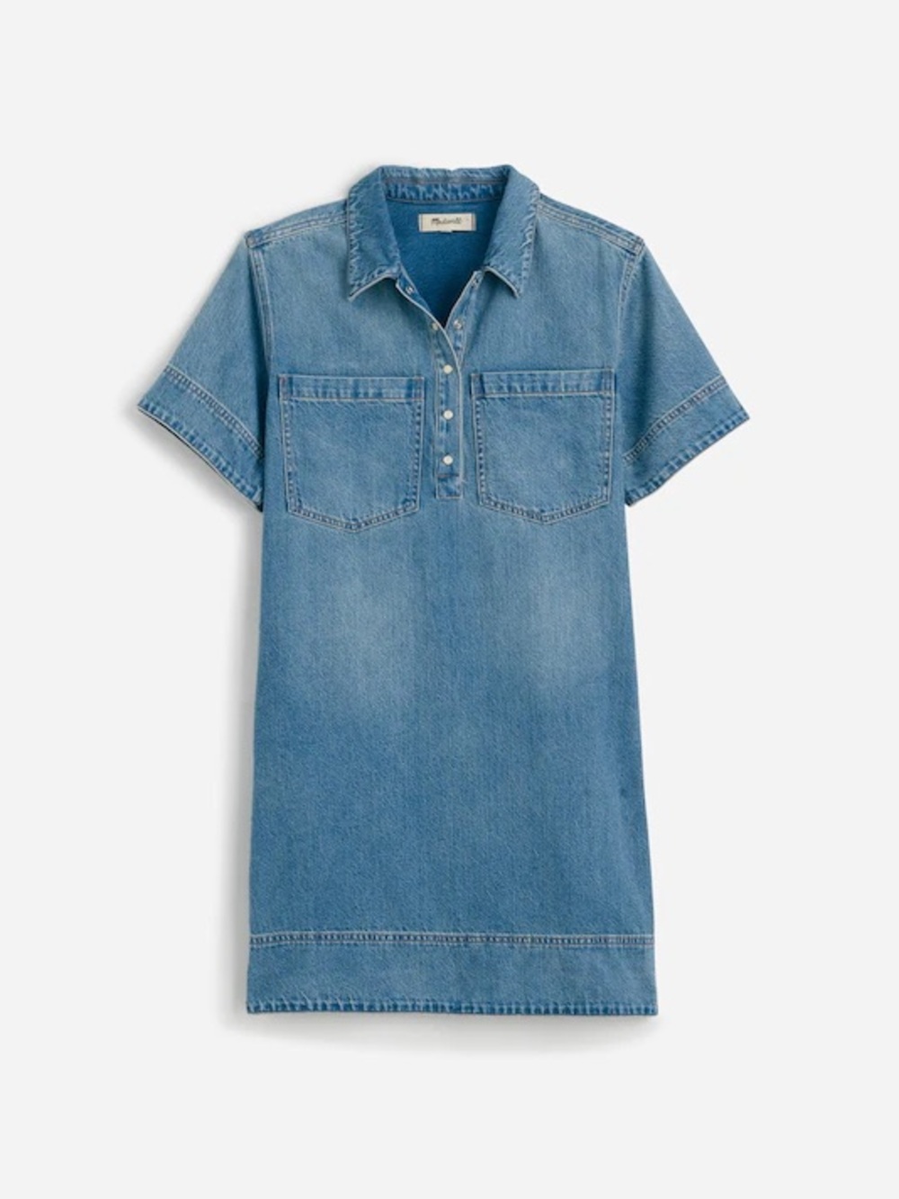 Denim Popover Dress -